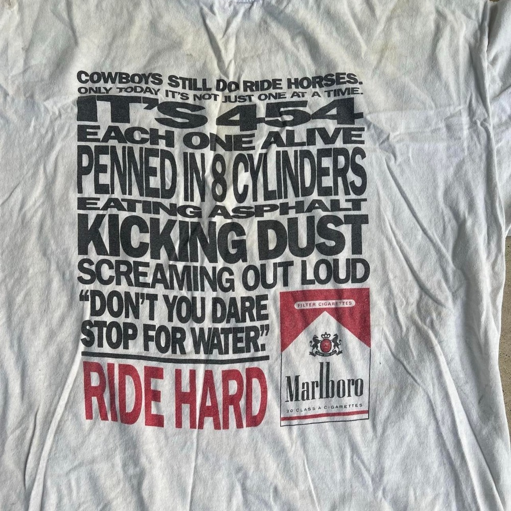 1990s Marlboro Pocket Graphic Slogan Shirt size XL